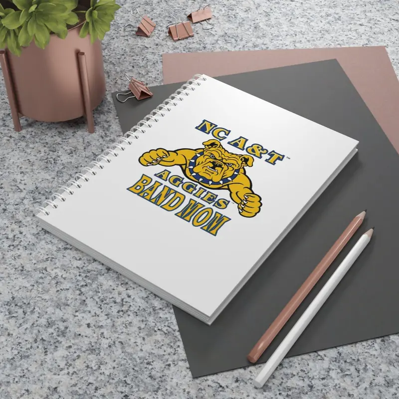 Nc A&T Band Mom Spiral Notebook 1
