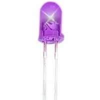 Nte30120 - Nte Electronics - Super Bright Led, 3Mm, Purple 5/Pk 1