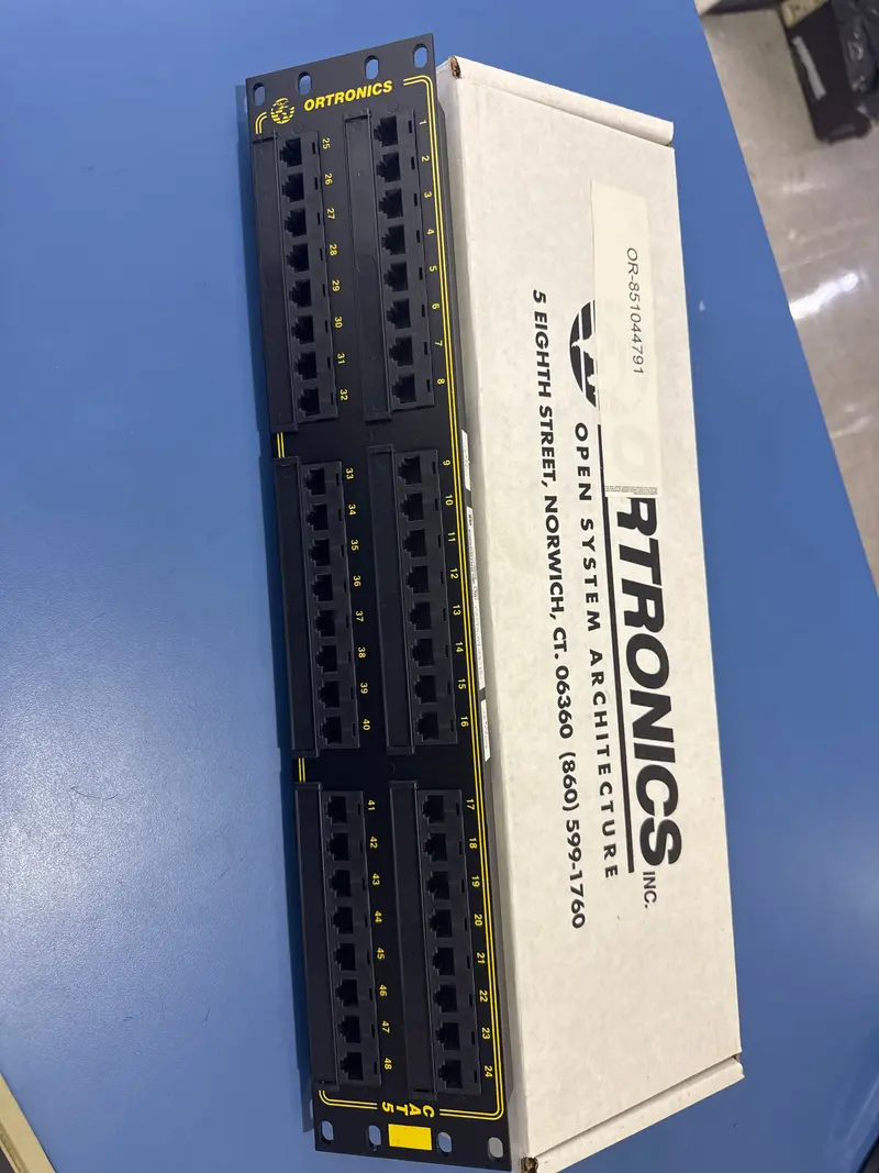 Or-851044791 - Ortronics - 48 Port Category 5 Patch Panel Cat5 19″ Rack 1