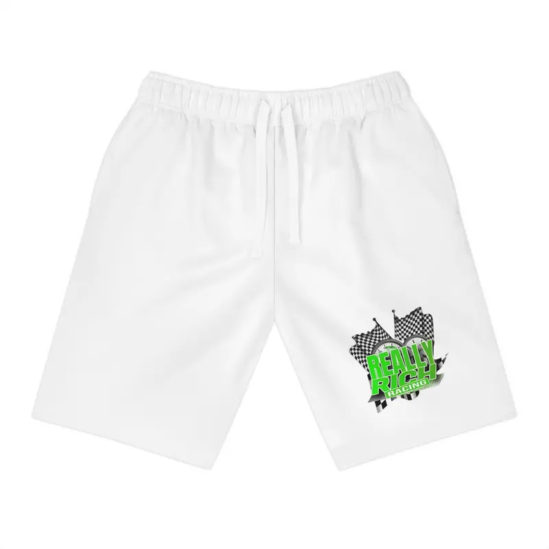 Really Rich Racing (Green) Athletic Long Shorts (Aop) 1