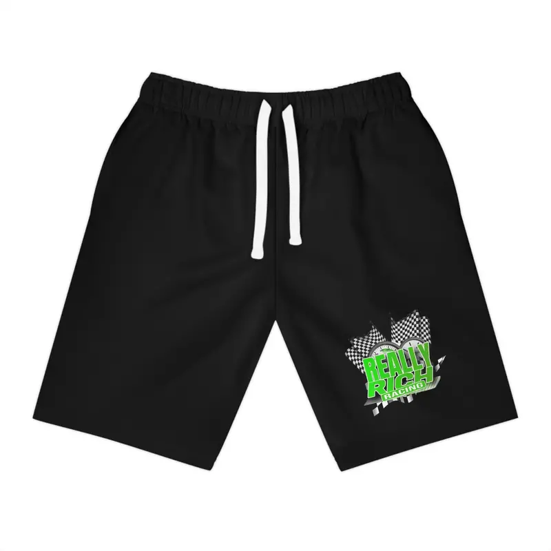 Really Rich Racing (Green) Athletic Long Shorts (Aop) 1