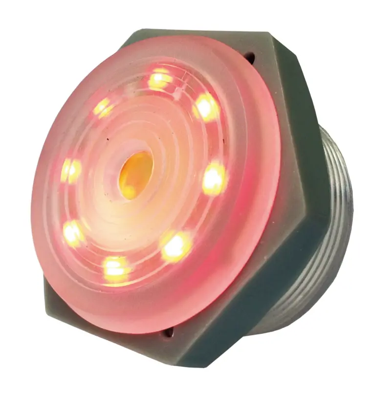 Red Lighted Piezo Sounder-Intermittent 3-15Vdc 1