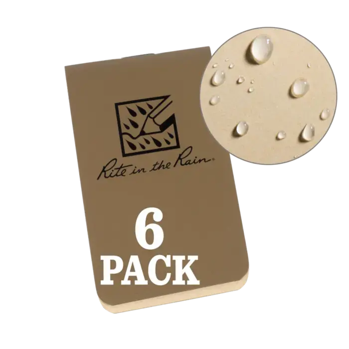 Rite In The Rain On-The-Go Notebooks (6-Pack) 1