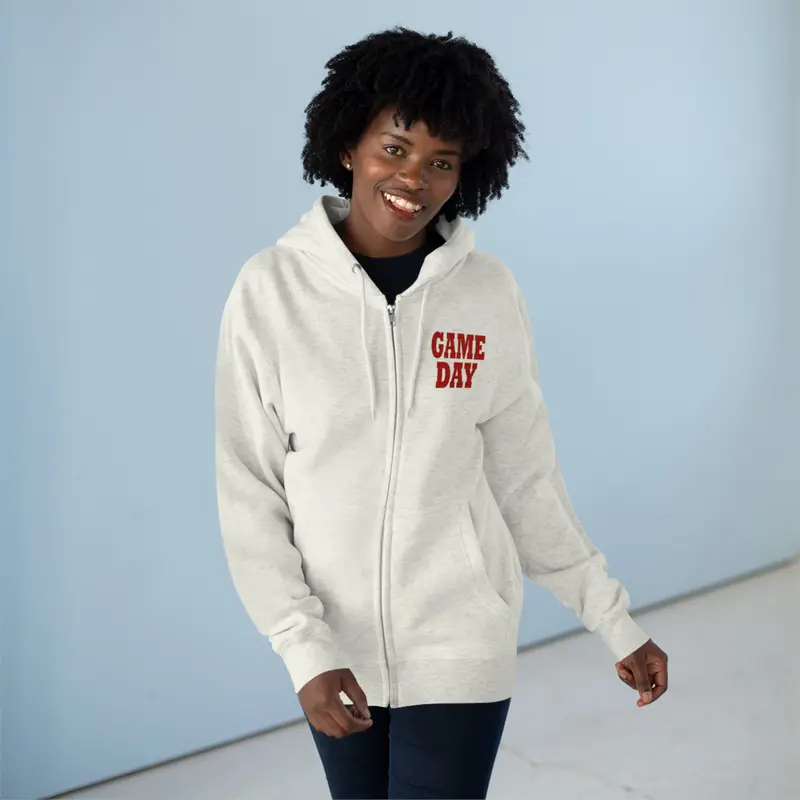 San Francisco Game Day Unisex Zip Hoodie 4