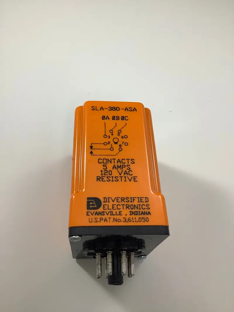 Sla-380-Asa - Diversified Electronics Inc. - Phase Monitor Relay 350-440 Vac, Spdt, 10A/240V, 8-Pin Octal 1