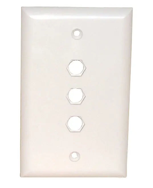 Std. Wall Plate-3 Hole Quick Fit 1