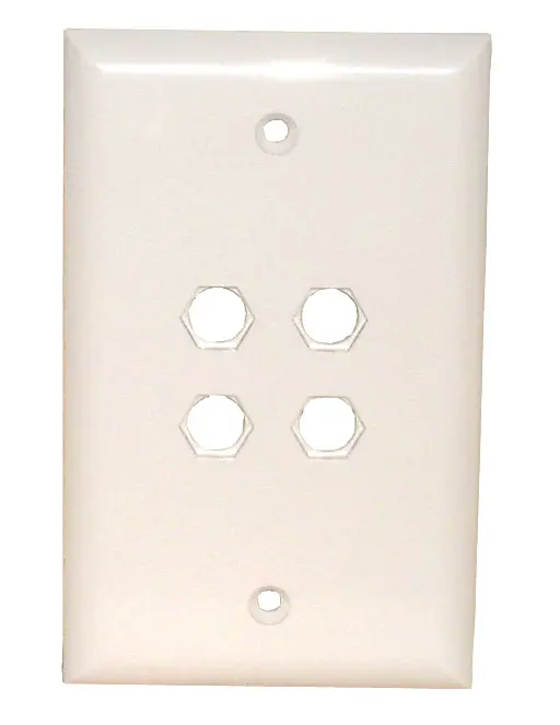 Std. Wall Plate-4 Hole Quick Fit 1