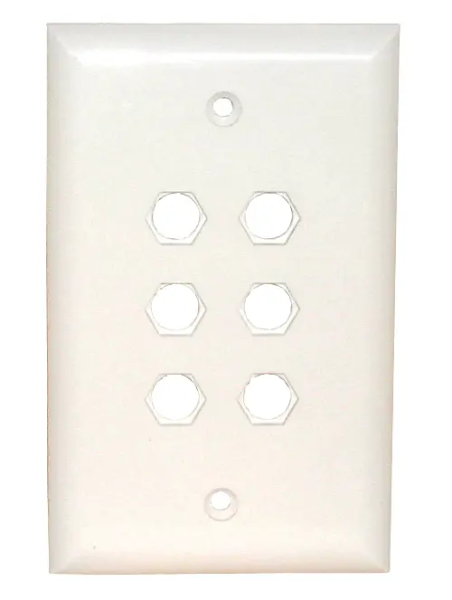 Std. Wall Plate-6 Hole Quick Fit 1