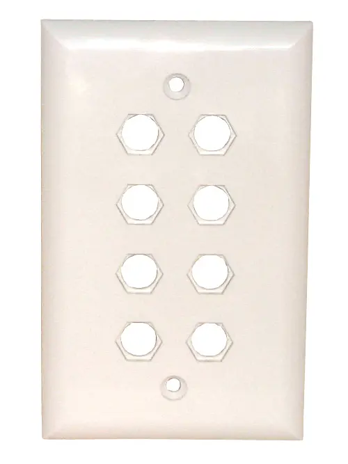 Std. Wall Plate-8 Hole Quick Fit 1