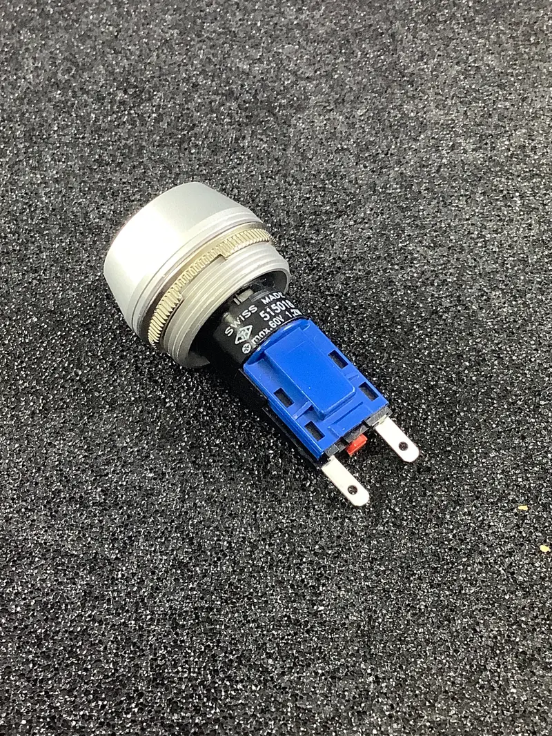 Th515018000 - Th Contact - Actuator, Latching 25 Exposed Aluminum; Ip40 / Ip65*; Faston, Red Lens 1