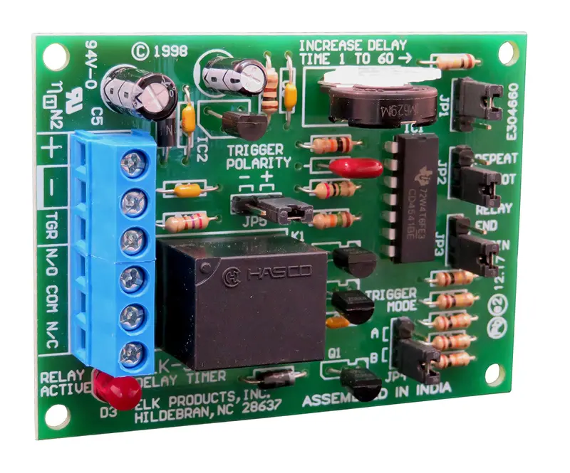 Time Delay Relay, 1 Second To 60 Minutes  12/24Vdc Coil 1