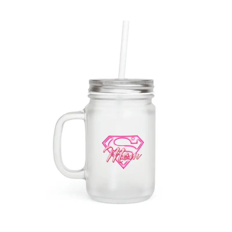 Today's Single Mom Superwoman Mason Jar 1