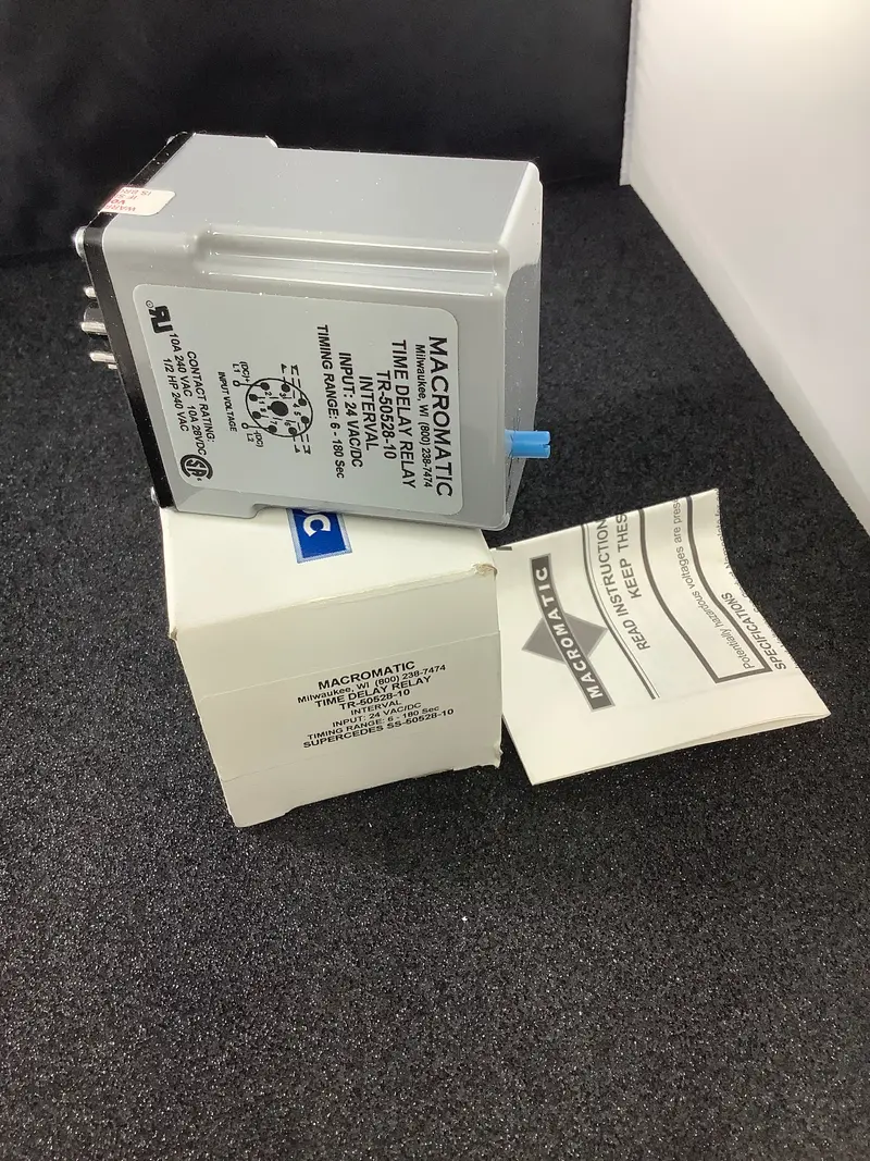 Tr50528-10 - Macromatic - 24Vac/Dc Dpdt 1.8-180 Sec Interval On Relay 1