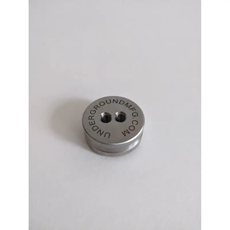 Underground Manufacturing 2-Hole 316 Stainless Steel Simple Replacement Spool 1