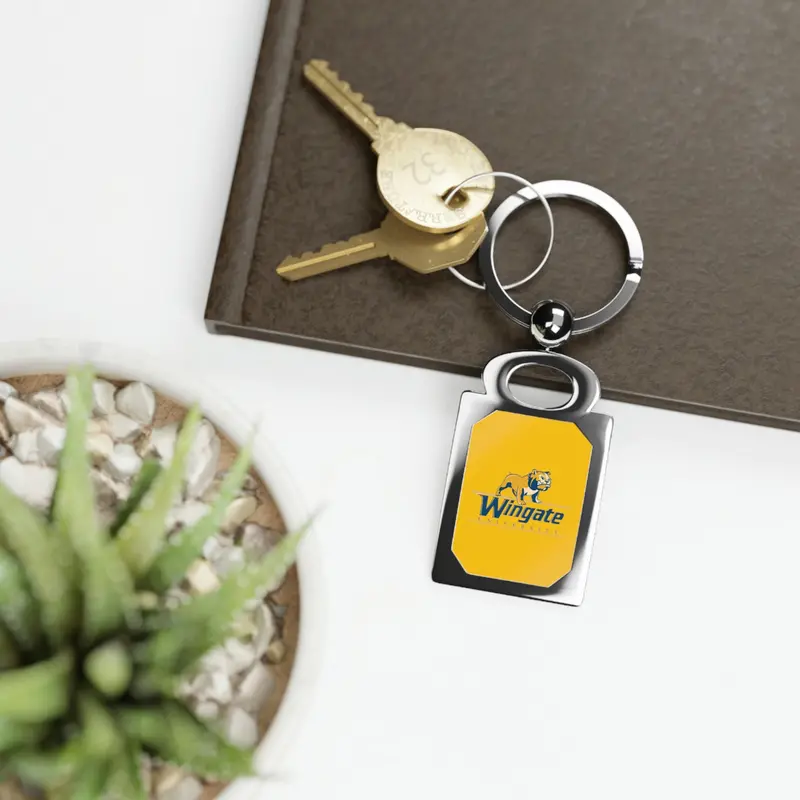 Wingate Rectangle Photo Keyring 1