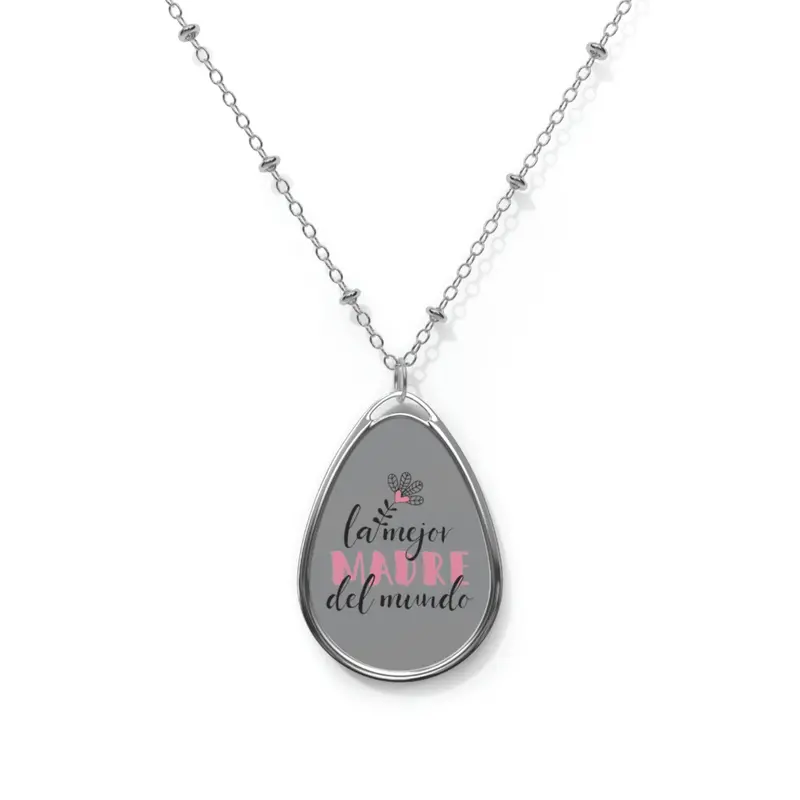 World's Best Mom Oval Necklace 1