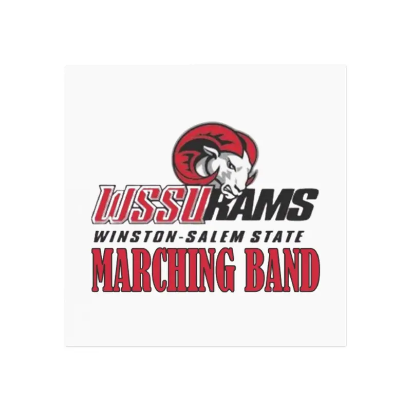 Wssu Marching Band Square Magnet 1