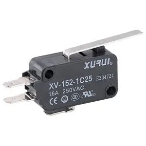 Xv-152-1C25 - Xurui - Miniature Snap Action Switch, 16A,  Hinge Lever 1
