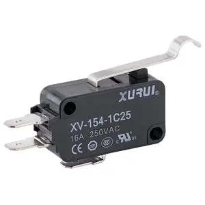 Xv-154-1C25 - Xurui - Miniature Snap Action Switch, 16A,  Simulated Roller Lever 1