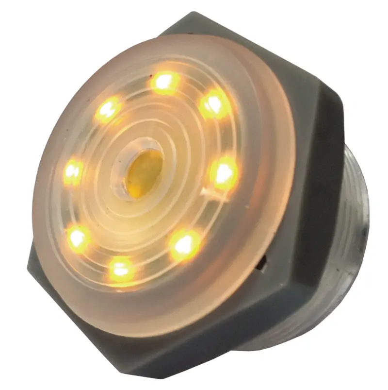 Yellow Lighted Piezo Sounder-Intermittent 3-15Vdc  - Philmore 44-1208 1