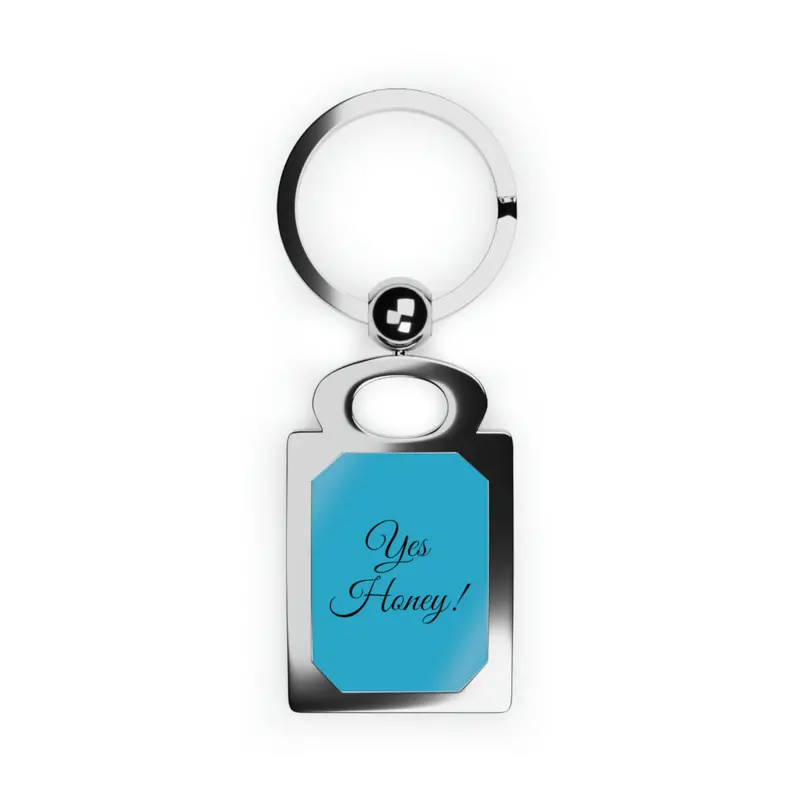 Yes Honey Rectangle Photo Keyring 1