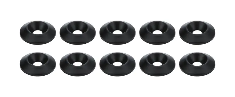 Allstar Performance Countersunk Washers – Black Anodized, 10-Pack (18690) 1