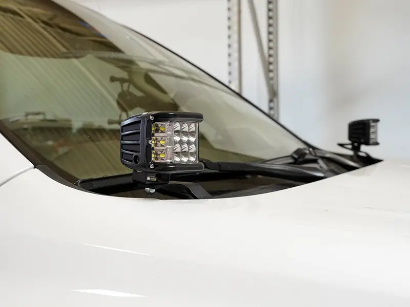 Cali Raised Led Cr2811 Low-Profile Ditch Light Mount Kit For 2003–2009 4Runner 1