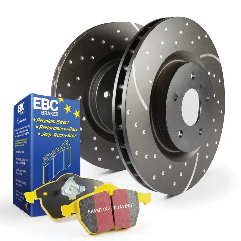 Ebc S5 Brake Kit – Yellowstuff Racing Pads Paired With Gd Grooved Rotors 1
