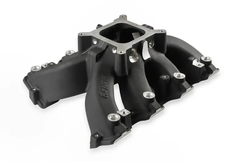 Holley 300-255Bk Single-Plane Intake Manifold – Carbureted Engine Kit 1