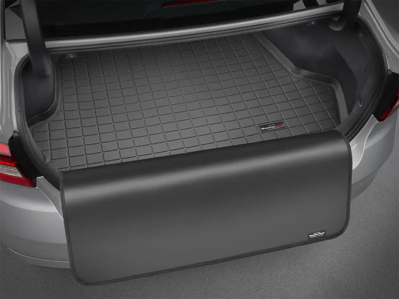 Weathertech 42374Sk Gray Cargo Mat With Rear Bumper Protection 1